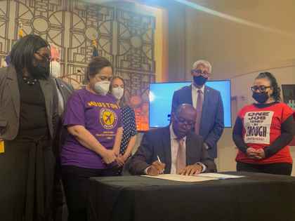 Houston city-contracted Janitors, and Security Officers, and Airport Workers just won a path to $15 an hour just as thousands of Union Janitors are readying to fight for a New Contract!