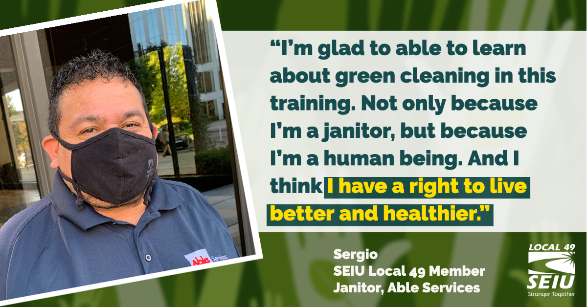 Janitors Are Going Green!