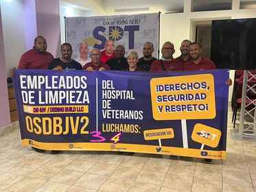 Janitors in Puerto Rico who clean VA hospitals and clinics win their union join Local 1996/SPT-SEIU